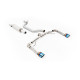 Milltek exhaust systems Milltek GPF-back exhaust (loudest) for Seat Leon Cupra Leon 2.0TSI 245ps (GPF) 2022+ - Burnt/blue titanium tips | races-shop.com