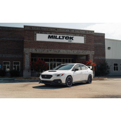 Milltek Cat-back exhaust resonated for Subaru Impreza WRX 2.4T Boxer (non-GPF) 2022+ - Brushed titanium tips