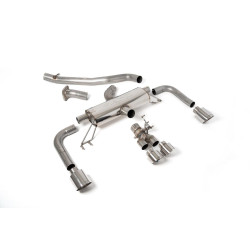 Milltek Secondary cat-back (louder) valved for Toyota Corolla GR Corolla Turbo (non-GPF) 2023+ - Polished tips