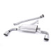 Milltek Secondary cat-back exhaust (louder) for Toyota GR86 2.4 Litre (non-GPF) 2022+ - Dual tips