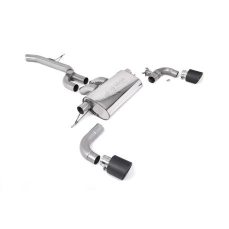 Milltek exhaust systems Milltek GPF-back exhaust for Toyota Supra A90 2.0 Turbo B48 (non-GPF) 2021+ - Carbon tips | races-shop.com