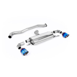 Milltek GPF-back exhaust (louder) for Toyota Yaris Gen 1 2020-2024 - Burnt titanium tips