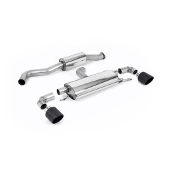 Milltek GPF-back exhaust resonated for Toyota Yaris Gen 1 2020-2024 - Carbon tips