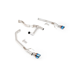 Milltek Axle-back exhaust for Volkswagen Amarok 3.0 V6 240PS Turbo Diesel (non-GPF) 2024+ - Burnt/blue titanium tips