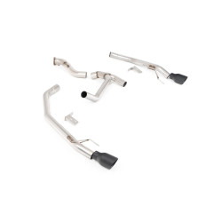 Milltek Axle-back exhaust for Volkswagen Amarok 3.0 V6 240PS Turbo Diesel (non-GPF) 2024+ - Cerakote black tips