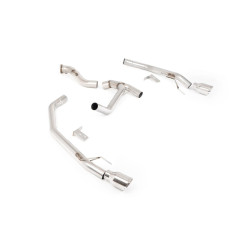 Milltek Axle-back exhaust for Volkswagen Amarok 3.0 V6 240PS Turbo Diesel (non-GPF) 2024+ - Polished tips
