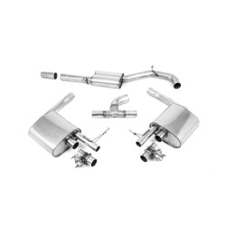 Milltek Cat-back exhaust resonated valved for Volkswagen Arteon 2.0TSI 280PS 4Motion (GPF, Semi) 2019+