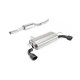 Milltek V2 Cat-back exhaust resonated for Volkswagen Golf Mk4 R32 3.2 V6 4WD (non-GPF) 2002-2005 - Dual brushed titanium tips