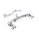 Milltek Cat-back exhaust (loudest) for Volkswagen Golf MK7 R 2.0 TSI 300PS (non-GPF) 2014-2016 - Quad brushed titanium tips