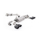 Milltek exhaust systems Milltek Cat-back exhaust resonated valved for Volkswagen Golf Mk7.5 R 2.0 TSI 300PS (GPF) 2019-2022 - Cerakote black tips | races-shop.com