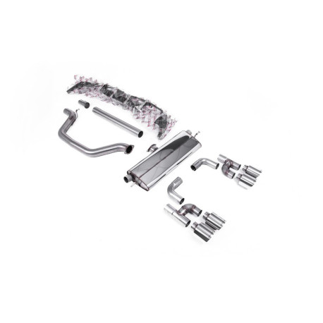 Milltek exhaust systems Milltek GPF-back exhaust polished tips for Volkswagen Golf Mk8 GTi (GPF) 2020-2024 | races-shop.com