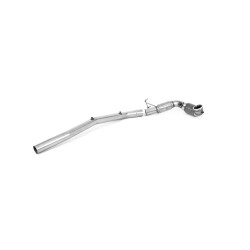 Milltek Large-bore downpipe with sports cat for Volkswagen Golf Mk8 R 2.0 TSI 320PS (GPF, race cat) 2021-2024