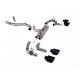 Milltek Cat-back exhaust (loudest) for Volkswagen Golf Mk8 R 2.0 TSI 320PS (non-GPF) 2022-2024 - Cerakote black tips