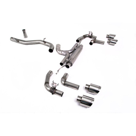 Milltek exhaust systems Milltek Cat-back exhaust (loudest) for Volkswagen Golf Mk8.5 R (non-GPF) 2025+ - Polished tips | races-shop.com