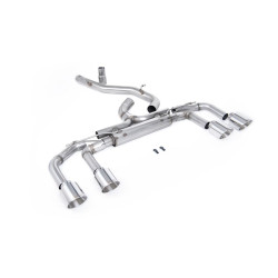Milltek Cat-back exhaust (loudest) non-valved for Volkswagen Golf Mk8.5 R (non-GPF) 2025+ - Polished tips