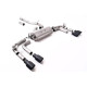 Milltek GPF-back exhaust (louder) for Volkswagen Tiguan R 320ps EA888.4 MQB EVO (GPF) 2021+ - Quad Cerakote black tips