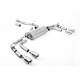 Milltek exhaust systems Milltek GPF-back exhaust (louder) for Volkswagen Tiguan R 320ps EA888.4 MQB EVO (GPF) 2021+ - Quad polished tips | races-shop.com