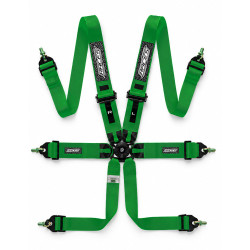 FIA 6 point sport safety belts RACES EVO 3" (76mm) - DARK GREEN