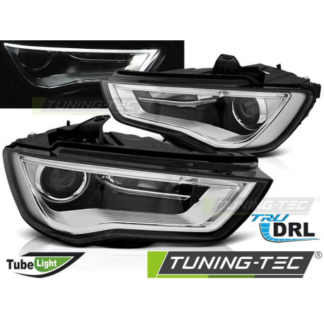 Lighting TUNING-TEC headlights (Tube Light, DRL) for AUDI A3 8V 12-16, black | races-shop.com