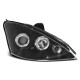 Lighting TUNING-TEC headlights (Angel Eyes) for FORD FOCUS 10.98-10.01 (H1), black | races-shop.com