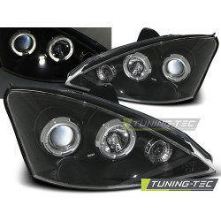 TUNING-TEC headlights (Angel Eyes) for FORD FOCUS 11.01-10.04 (H1), black