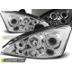 TUNING-TEC headlights (Angel Eyes) for FORD FOCUS 11.01-10.04 (H1), chrome
