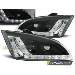 TUNING-TEC headlights (DRL) for FORD FOCUS II 09.04-01.08 (H1), black, V1