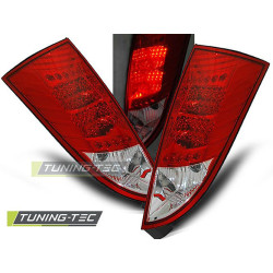 LED TAIL IGHTS FORD FOCUS MK1 10.98-10.04 HATCHBACK RED WHITE LED