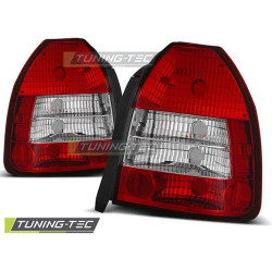 TUNING-TEC tail lights for HONDA CIVIC 09.95-02.01 3D (without approval), red-white
