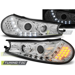 TUNING-TEC headlights (DRL) for FORD MONDEO 10.96-08.00 (H1), chrome, V2