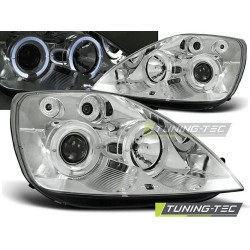 TUNING-TEC headlights (Angel Eyes) for FORD FIESTA MK6 05.02-08.05 (H1), chrome