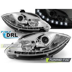 TUNING-TEC headlights (True DRL) for SEAT LEON ALTEA 09-12 (H1), chrome