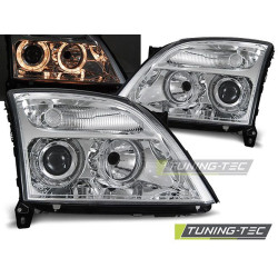 HEADLIGHTS OPEL VECTRA C 04.02-08.05 ANGEL EYES CHROME