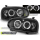 TUNING-TEC headlights (Angel Eyes) for VW GOLF 3 09.91-08.97 (H1), black, V1