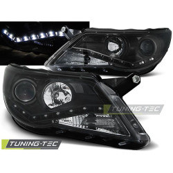 TUNING-TEC headlights (DRL) for VW TIGUAN 10.07-11 (H7/H1), black