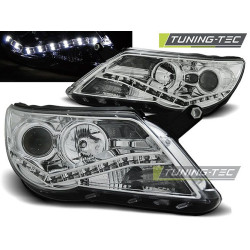 TUNING-TEC headlights (DRL) for VW TIGUAN 10.07-11 (H7/H1), chrome