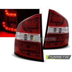 LED TAIL LIGHTS RED WHITE for SKODA OCTAVIA II KOMBI 04-12