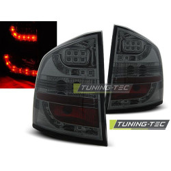 TUNING-TEC LED tail lights for SKODA OCTAVIA II KOMBI 04-12, smoke
