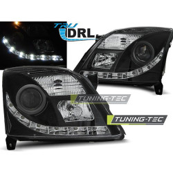 TUNING-TEC headlights (True DRL) for OPEL VECTRA C 04.02-08.05 (H7/H1), black
