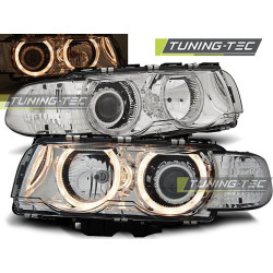 HEADLIGHTS ANGEL EYES CHROME for BMW E38 09.98-07.01