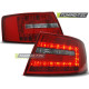 Lighting TUNING-TEC LED tail lights for AUDI A6 C6 SEDAN 04.04-08, red-white, V1 | races-shop.com