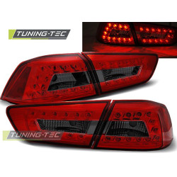 TUNING-TEC LED tail lights for MITSUBISHI LANCER 8 SEDAN 08-11 (LIMOUSINE, without approval), red-smoke