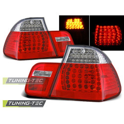 TUNING-TEC LED tail lights for BMW E46 09.01-03.05 SEDAN, red-white, V2