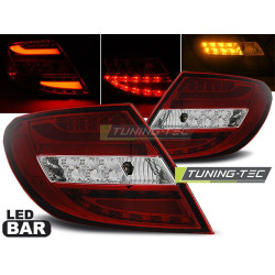 LED BAR TAIL LIGHTS RED WHIE for MERCEDES C-KLASA W204 SEDAN 07-10