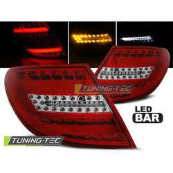 LED BAR TAIL LIGHTS RED WHIE for MERCEDES C-KLASA W204 SEDAN 07-10