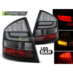 LED BAR TAIL LIGHTS BLACK for SKODA OCTAVIA II SEDAN 04-12