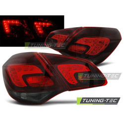 TUNING-TEC LED tail lights for OPEL ASTRA J 10-15 HATCHBACK, red-smoke