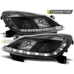 TUNING-TEC headlights (DRL) for OPEL CORSA D 04.06-11 (H1), black, V1