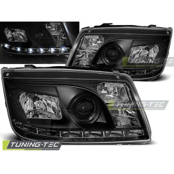 HEADLIGHTS DAYLIGHT BLACK for VW BORA 09.98-05.05
