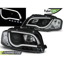 HEADLIGHTS TUBE LIGHT BLACK for AUDI A3 8P 05.03-03.08